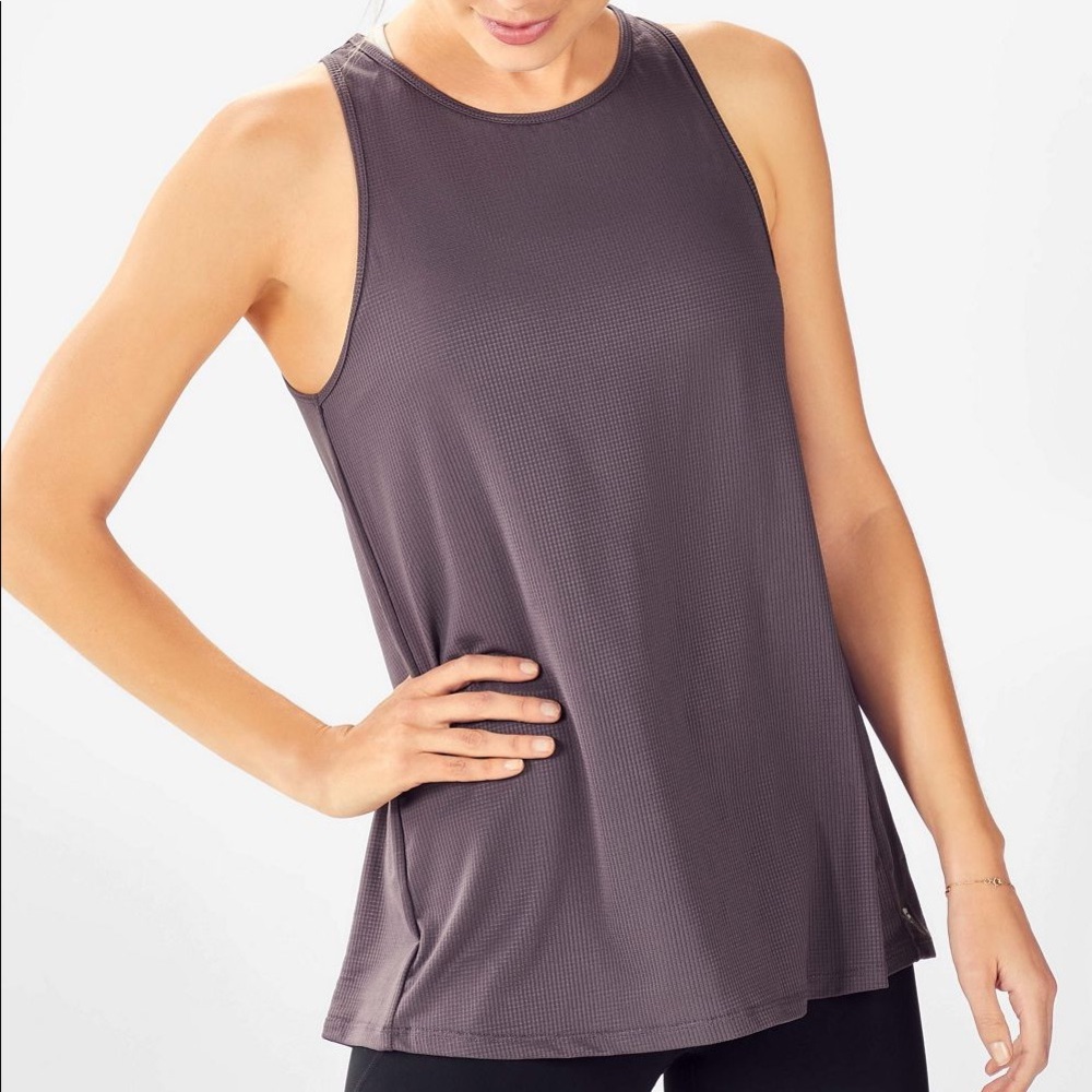 Cashel open back tank / color: shadow